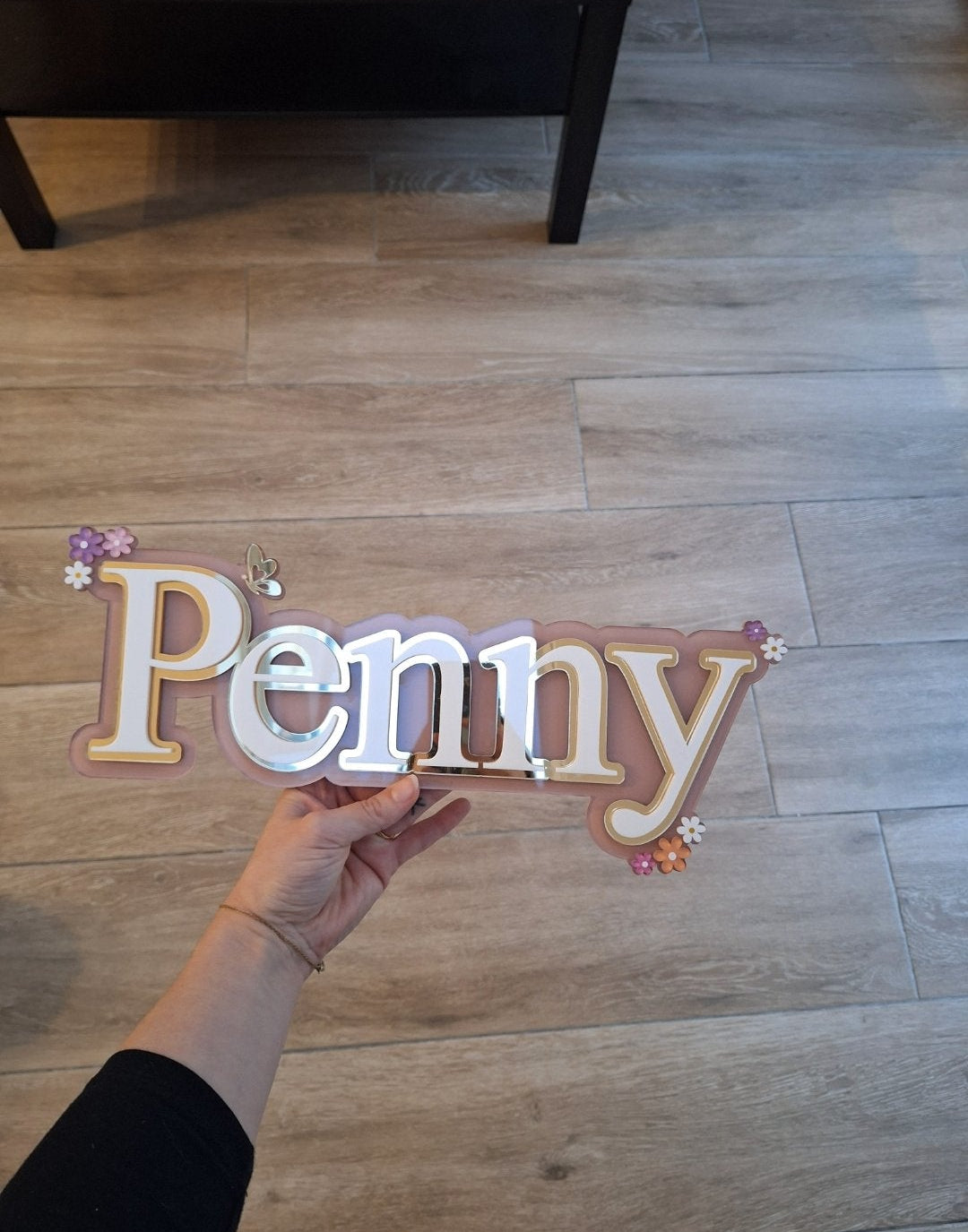 3 Layer Wall Sign Standard Font