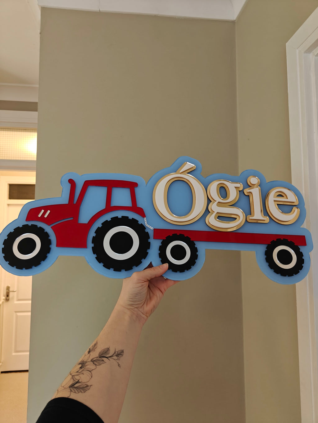 Tractor Name Sign