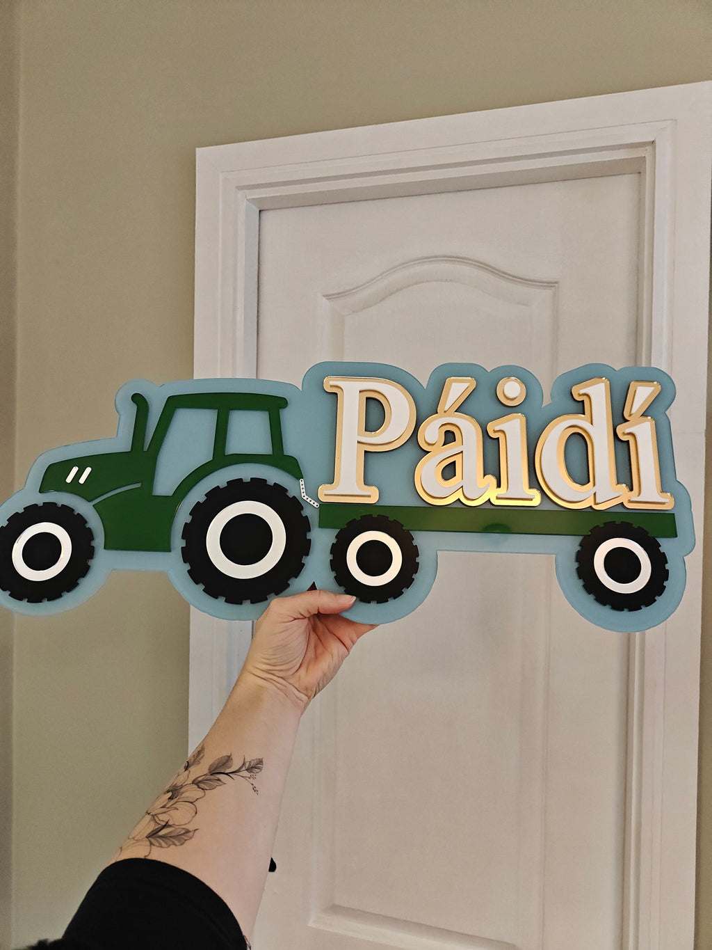 Tractor Name Sign