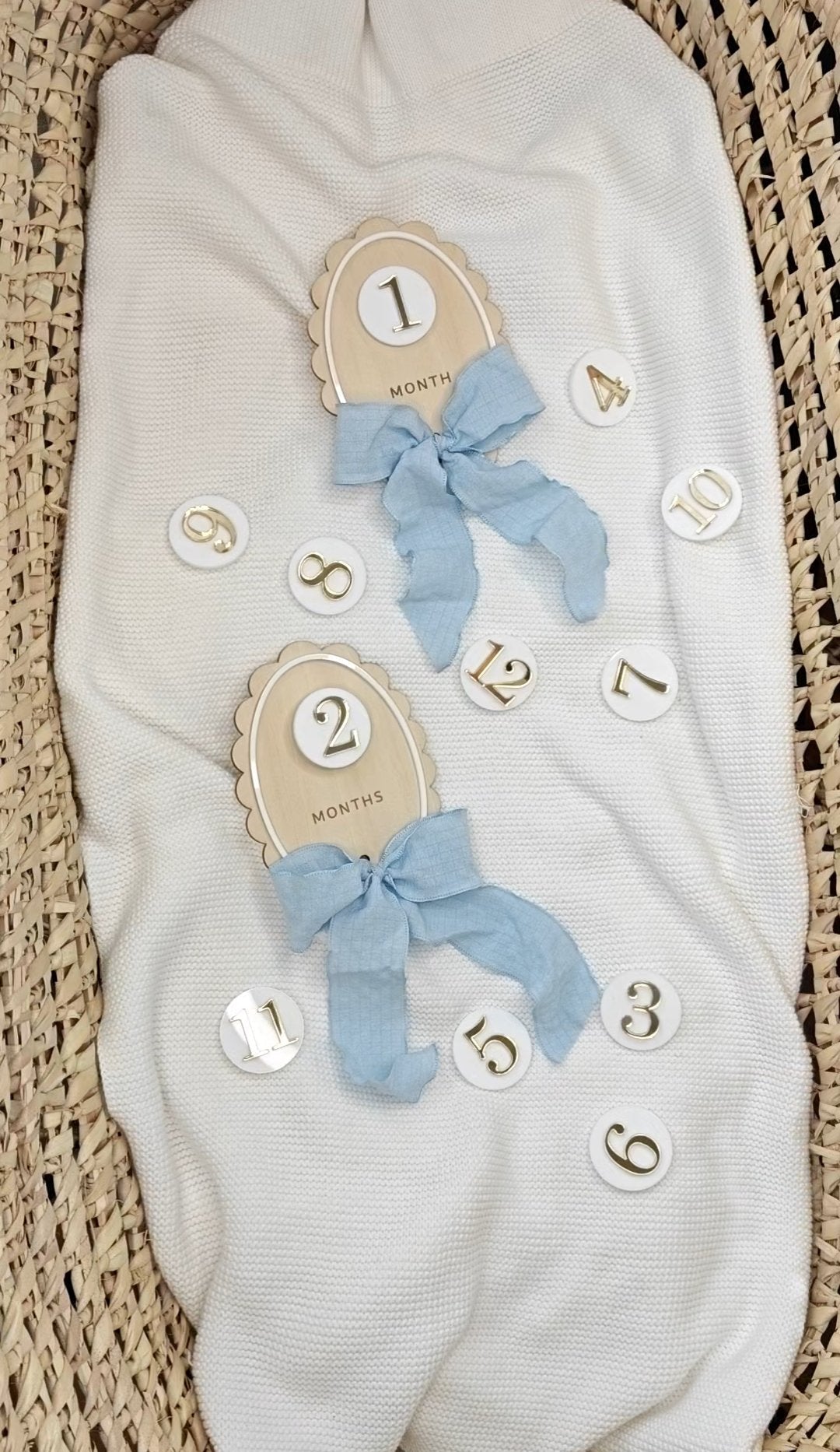 Wood and Acrylic Milestone Plaques