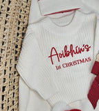 Christmas Jumper, Hat and Booties