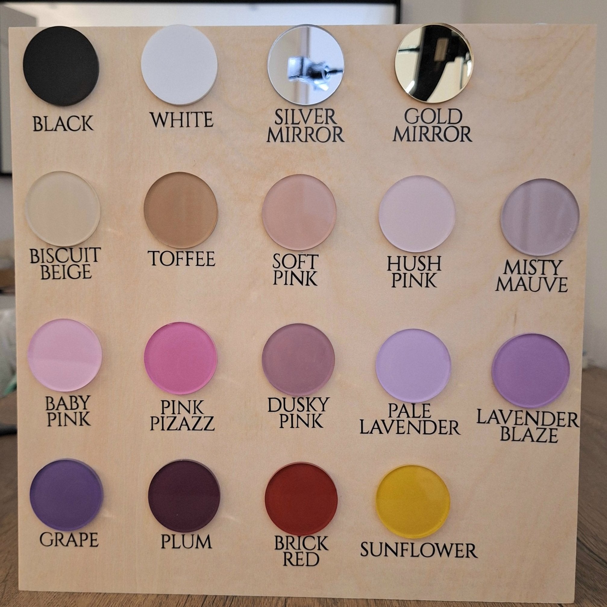 3 Layer Wall Sign Standard Font