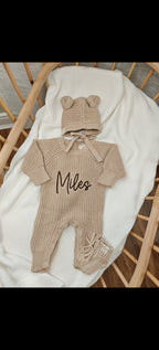 full length Romper, hat and Booties
