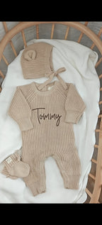 full length Romper, hat and Booties
