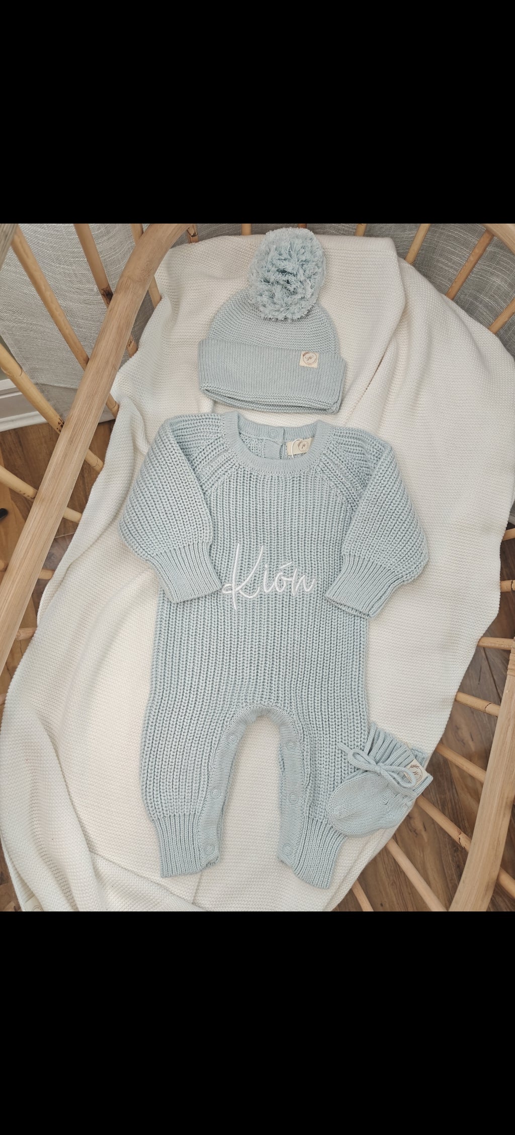 full length Romper, hat and Booties