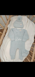 full length Romper, hat and Booties