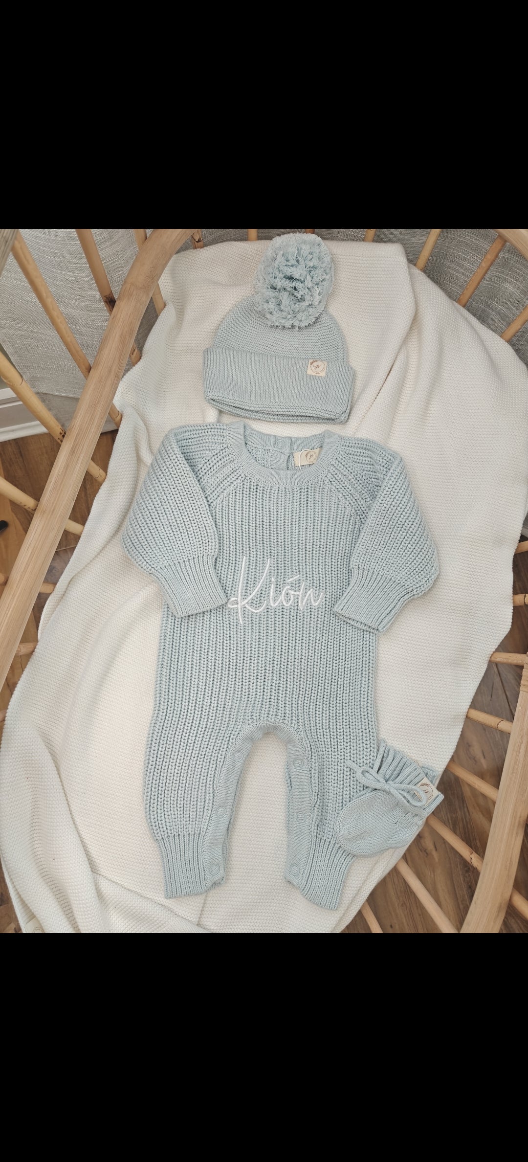 full length Romper, hat and Booties