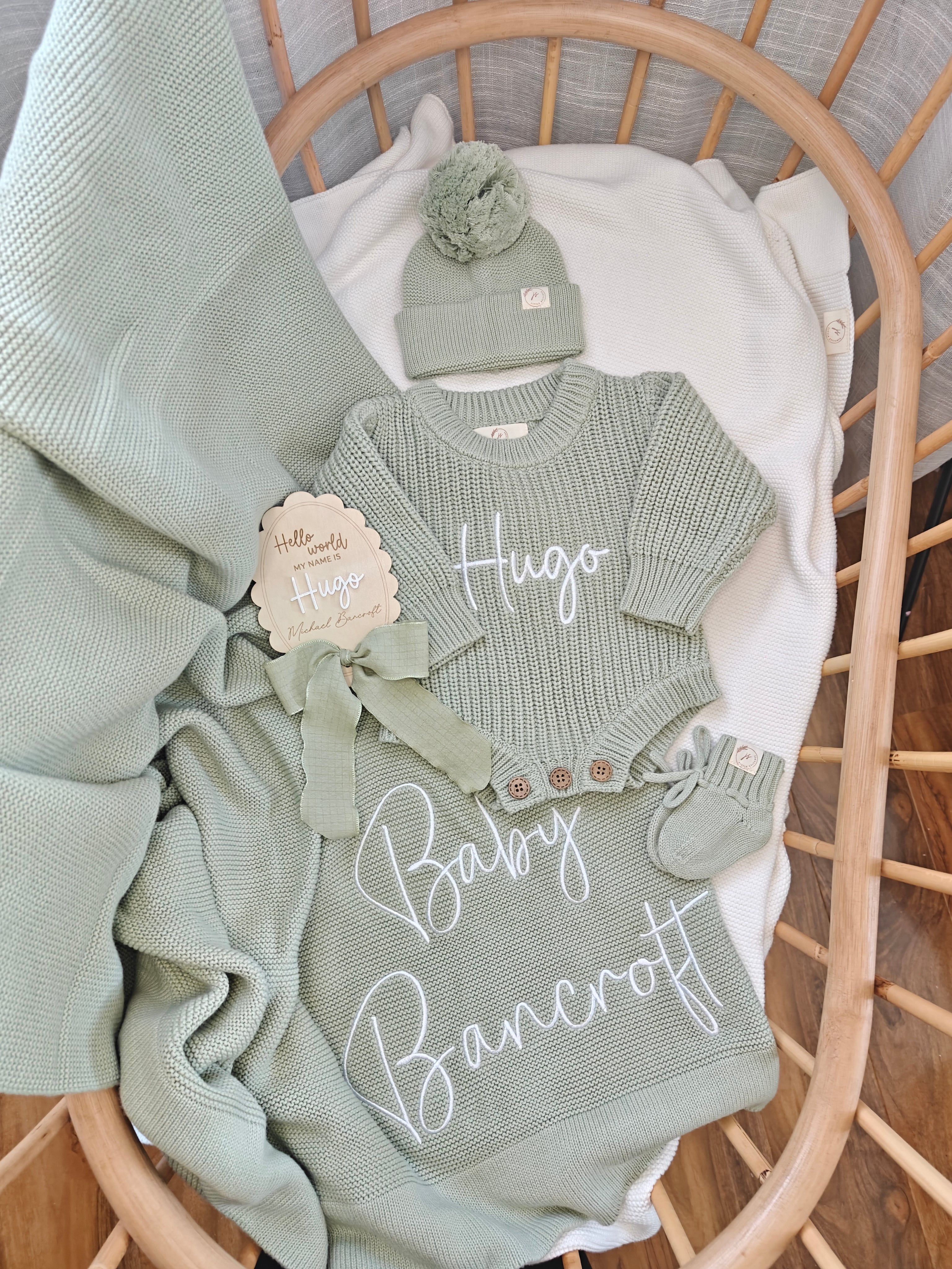 The Full Announcement Bundle (Long Sleeve Romper)