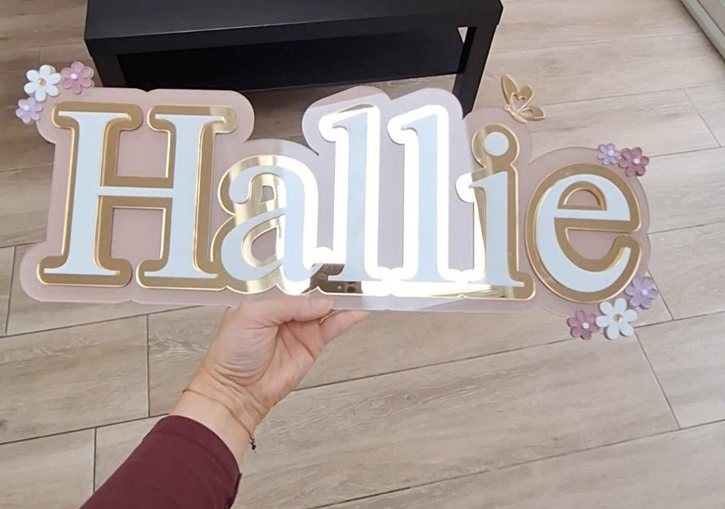 3 Layer Wall Sign Standard Font