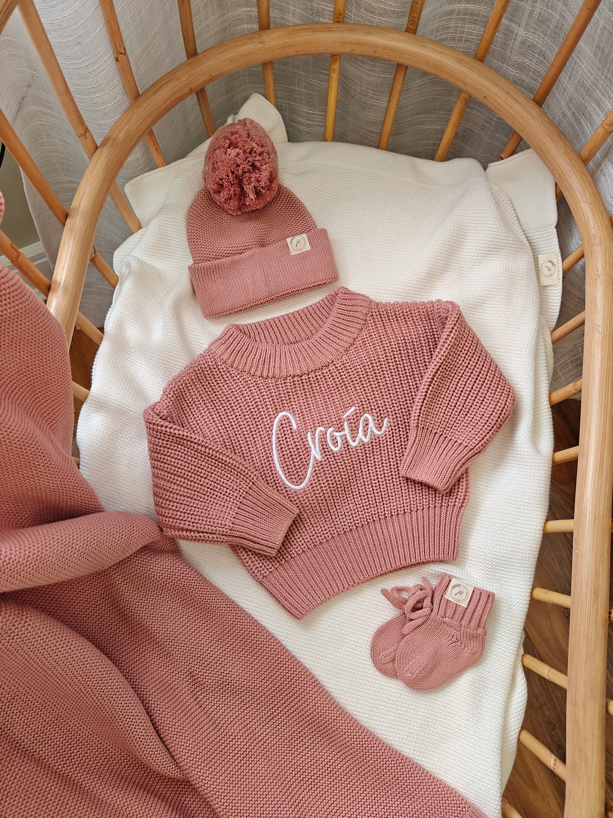 Jumper, Hat and Booties