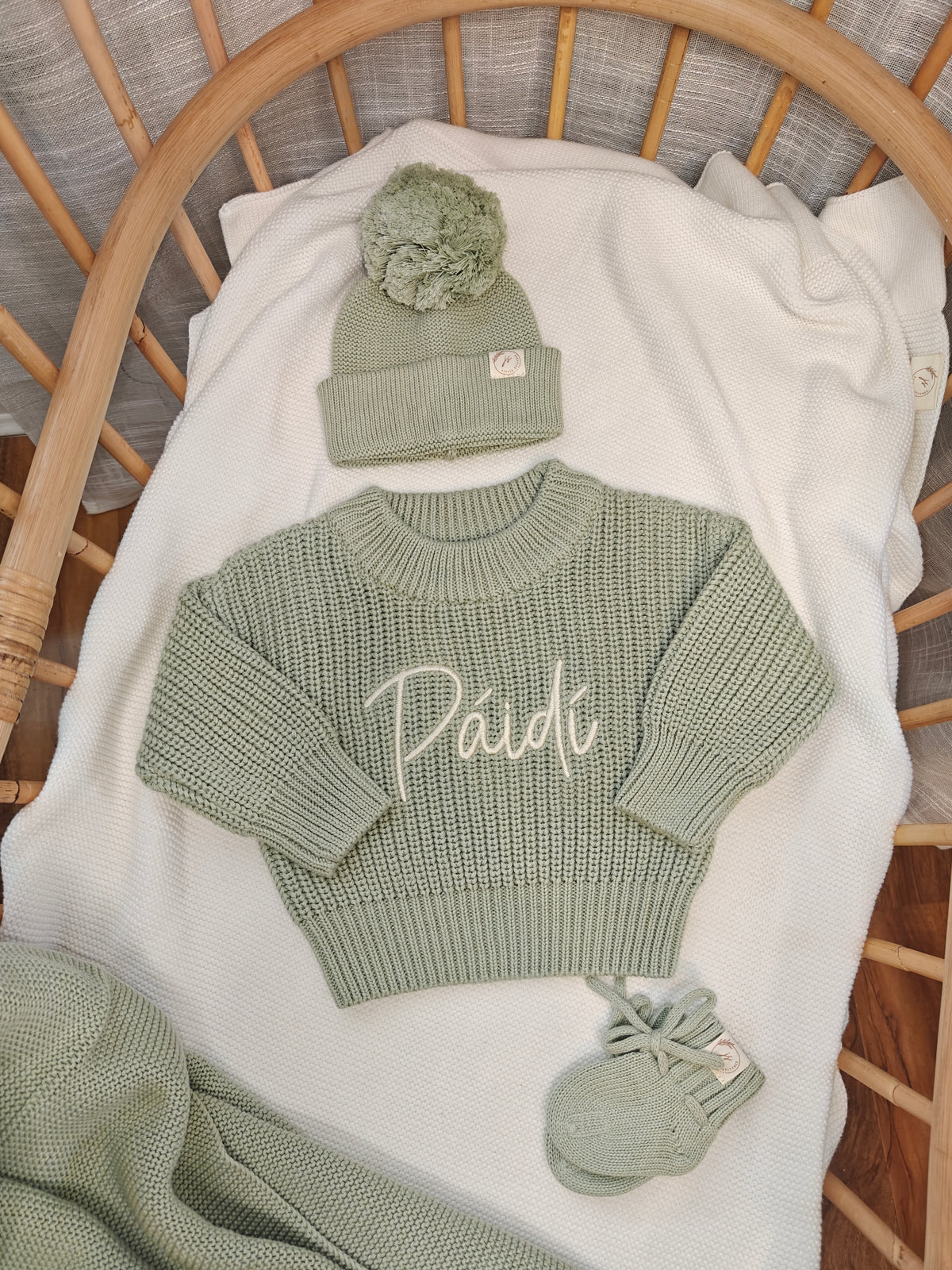 Jumper, Hat and Booties