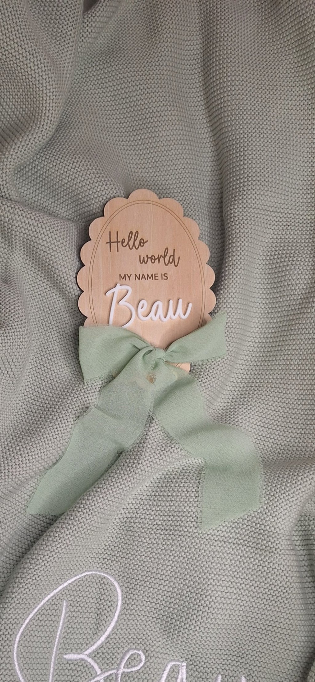 Hello world Name Plaque