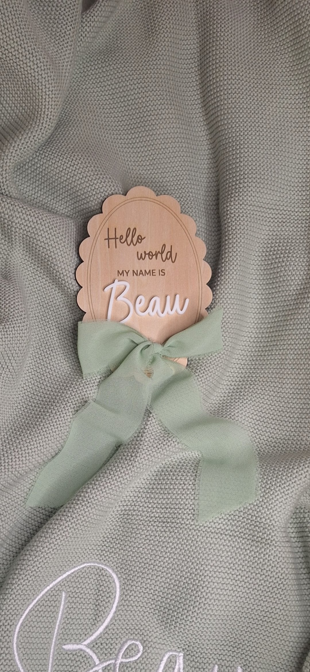 Hello world Name Plaque
