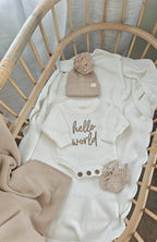 Romper, Hat/Headband and Booties