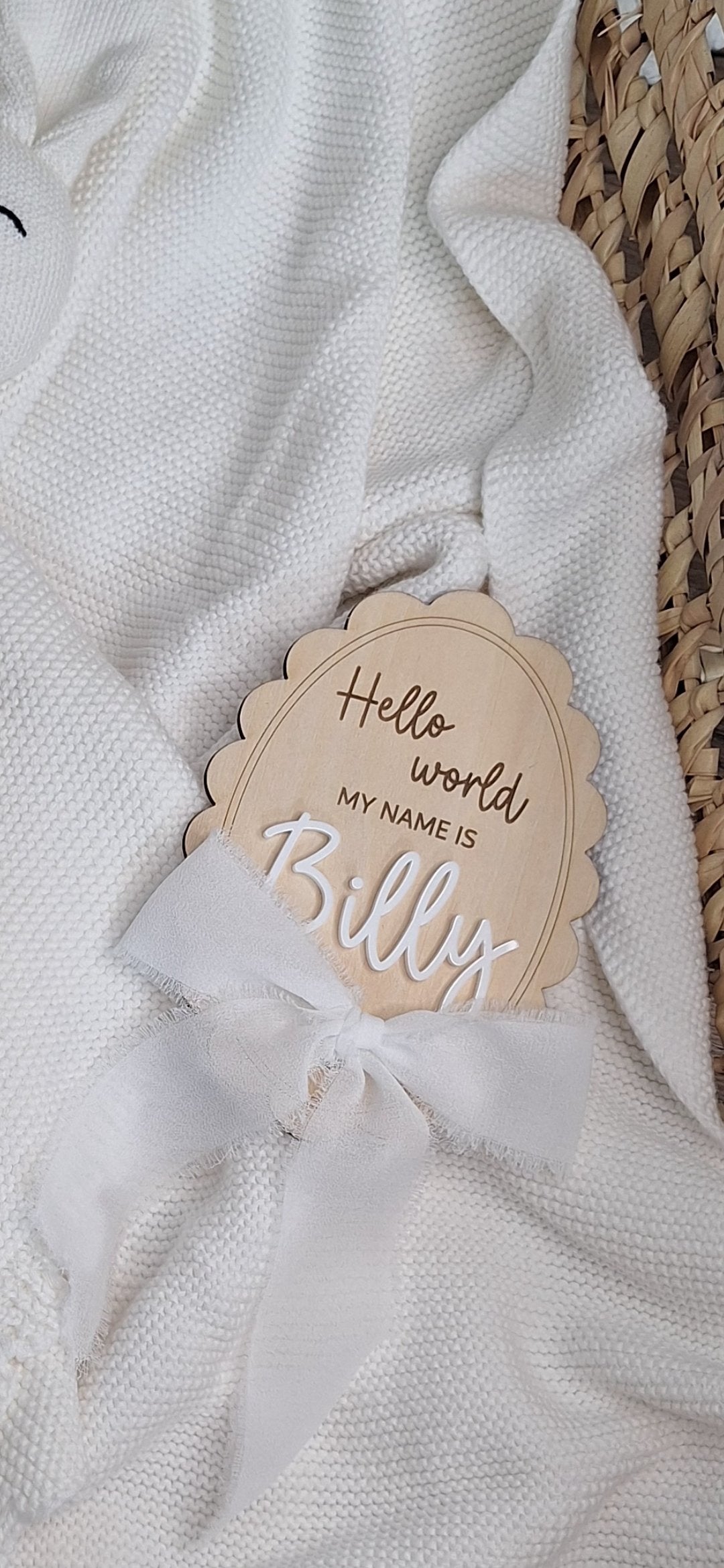 Hello world Name Plaque