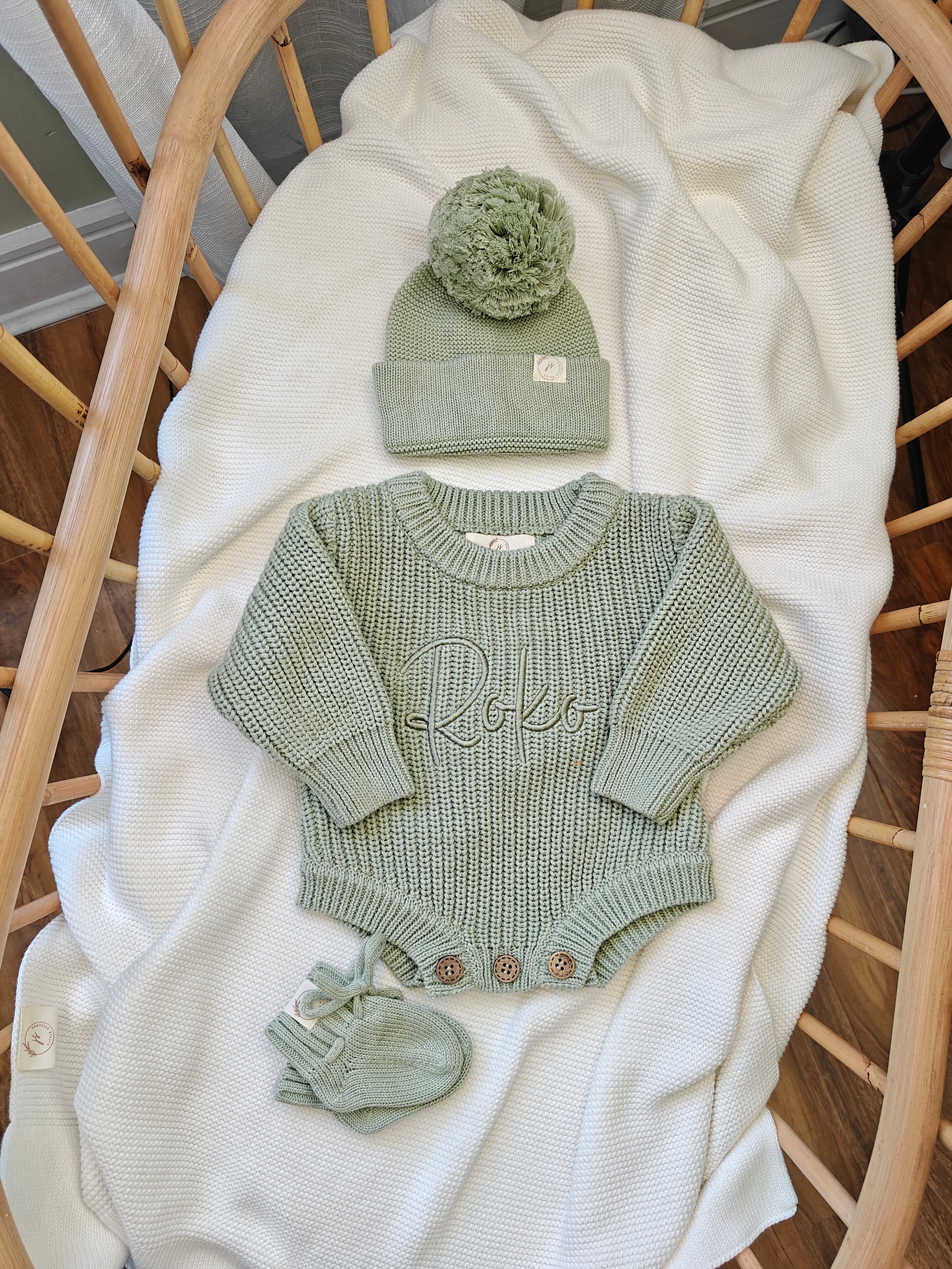 Romper, Hat/Headband and Booties